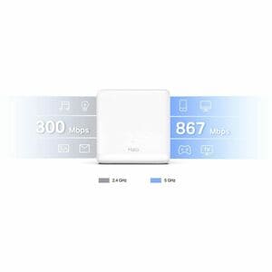 Router wireless Mercusys Halo H32G - Wi-Fi 5 - IEEE 802.11a/b/g/n/ac/k/v/r - Ethernet - Dual Band - 2,40 GHz ISM band - 5 