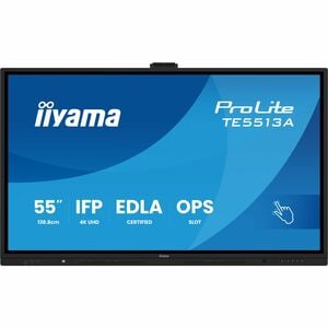 iiyama ProLite TE5513A-B1AG 4K UHD LCD Écran de collaboration - Cortex A73 1,40 GHz - 8 Go - Écran tactile - 16:9 Aspect R