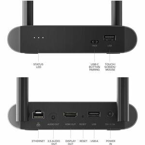 4K Wireless Presentation System - Presenter Base plus 1x USB-C Presenter Button