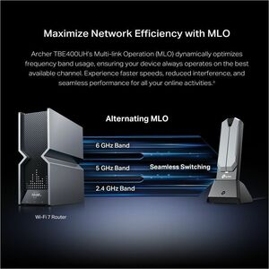TP-Link Archer TBE400UH Triband Wi-Fi Adapter für Desktop Computer, Router - USB 3.0 - 6,30 Gbit/s - 2,40 GHz ISM - 6 GHz 