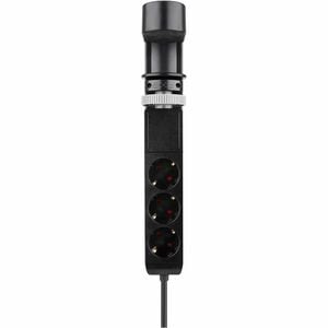 Neomounts DS22-840BL6 Desk socket with clamp and USB-C and USB-A ports - Quick charge. Cable length: 1.4 m, Placement supp
