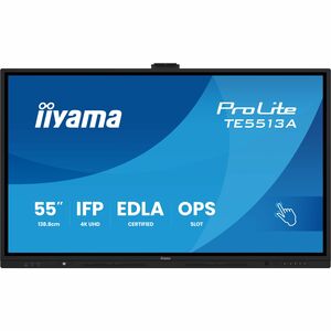 iiyama ProLite TE5513A-B1AG 4K UHD LCD Collaboration Display - Cortex A73 1,40 GHz - 8 GB - Touchscreen - 16:9 Seitenverhä