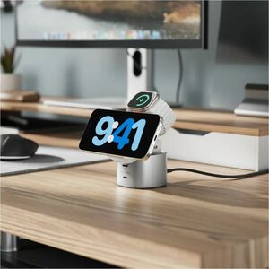 Alogic PowerPod Induktionsladegerät - Weiß - für Notebook, Ohrhörer, AirPod, iPhone, Smartphone, Smartwatch, MacBook - 5 V