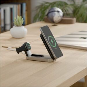 Alogic Flip Induktionsladegerät - Schwarz - für Smartwatch, iPhone, Smartphone - 5 V Gleichstrom, 9 V DC Eingang - Eingang