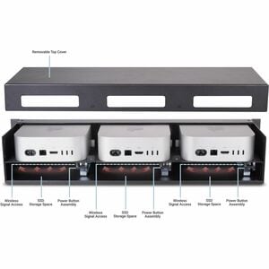 Sonnet RackMac mini (2024+) Enclosure - For Rack, Computer - 2U Rack Height - Rack-mountable