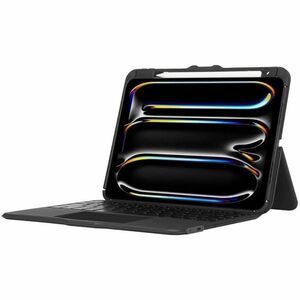 Targus VersaVu THZ988UK Tastatur/Cover (Folie) für 27,9 cm (11 Zoll) bis 33 cm (13 Zoll) Apple iPad Pro 11 (2024), iPad Pr