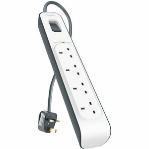 4-outlet Surge Protection Strip with 2M Power Cord