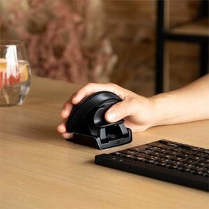 R-Go Twister Ambidextrous mouse Maus - Bluetooth - USB Typ-A - Optisch - 3 Taste(n) - Schwarz - Kabel/Drahtlos - 10 m - 2,