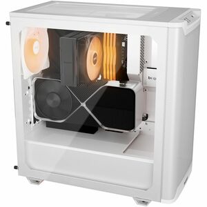 be quiet! Pure Base 501 Computergehäuse - ATX, Micro ATX, Mini ITX Unterstützte Motherboards - Gehärtetes Glas, Stahl, Acr