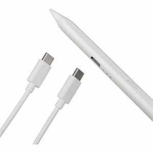 Tucano Pencil 2 Stylus - 1.50 mm - Active - Replaceable Stylus Tip - Aluminium - White - Tablet PC Device Supported