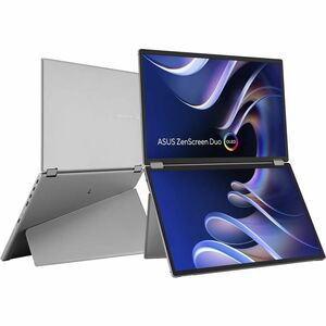 Asus ZenScreen Duo MQ149CD 14" Class WUXGA OLED Monitor - 16:10 - Silver - 14" Viewable - OLED - 1920 x 1200 - 1073.7 Mill