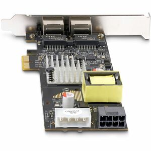 StarTech.com 2.5Gigabit Ethernet Card - 2.5GBase-T - Plug-in Card - Black - PCI Express 2.0 x2 - Low Profile Bracket Heigh