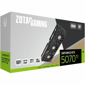 Zotac NVIDIA GeForce RTX 5070 Ti Grafikkarte - 16 GB GDDR7 - 7680 x 4320 - 2,45 GHz Core - 256 Bit Busbreite - PCI Express