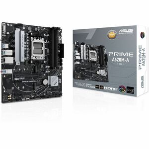 Scheda madre desktop da gioco Asus Prime PRIME A620M-A-CSM - AMD A620 Chipset - Socket AM5 - Micro ATX - Ryzen 7, Ryzen 9 