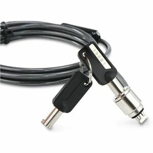 base xx Kabelschloss Für Notebook, Projektor, Monitor, Drucker - 1,50 m Kabel - Patentiertes T-Stahl-Schloss - Anthrazit -