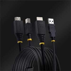 StarTech.com 6ft (1.8m) HDMI and USB 5Gbps KVM Cable, Up to 4K 60Hz, HDMI 2.0 and USB Combo Cable for KVM Switch - KVM cab