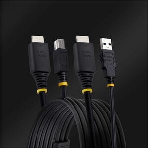 StarTech.com 10ft (3m) HDMI and USB 5Gbps KVM Cable, Up to 4K 60Hz, HDMI 2.0 and USB Combo Cable for KVM Switch - KVM cabl