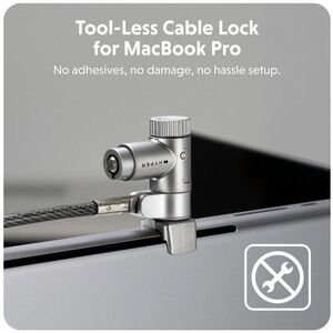 Targus HyperShield HS5910GL Cable Lock For Notebook - 198.12 cm (78") Cable - Portable - Keyed Lock - Silver - Galvanized 