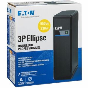 Eaton Ellipse 3P550D Standby-UPS - 550 VA/330 W - An Rack/Wand montierbar - 230 V AC Eingang - 220 V AC, 230 V AC, 240 V A