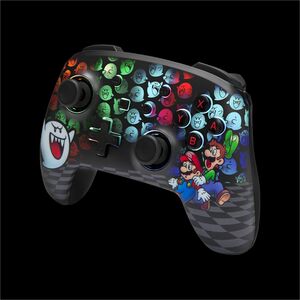 Enhanced Wireless Controller for Nintendo Switch with Lumectra - Mario Peek-A-Boo