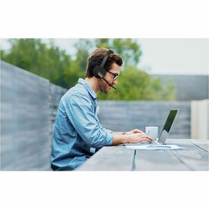 Yealink BH70 Wireless Over-the-head Mono Headset - Black - Microsoft Teams Certification - Monaural - 5000 cm - Bluetooth 