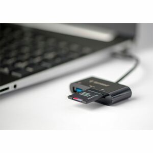 Lettore flash Gembird 2 Slot - USB 3.1 Tipo C, USB 2.0 - 256 GB Chiavetta USB - SD, microSD, SDHC, SDXC, TransFlash - 2 Nu
