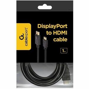 Cavo A/V Cablexpert - 1 m DisplayPort/HDMI - Cable for Dispositivo audio/video, Display - Supporta fino a1920 x 1080 - 28 