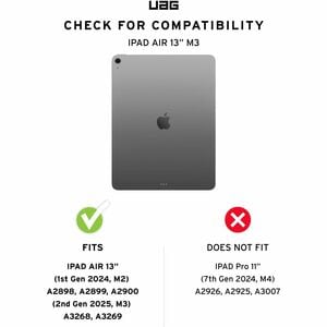 Urban Armor Gear Metropolis SE Robust Tasche (Folie) für 33 cm (13 Zoll) Apple iPad Air 13 (2024), iPad Air 13 (2025) Tabl