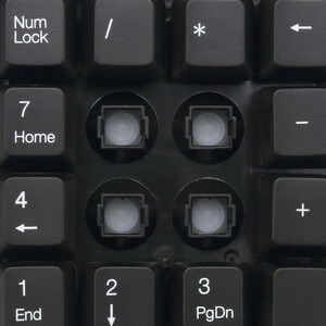 Adesso WKB-6010UB Keypad - Wireless Connectivity - USB Interface - English (US) - Black - Membrane Keyswitch - RF - 9.14 m