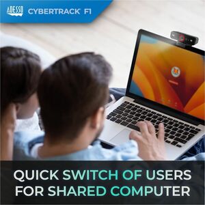 Adesso CyberTrack F1 Webcam - 2.1 Megapixel - 30 fps - USB 2.0 - 1 Each - 1920 x 1080 Video - CMOS Sensor - Fixed Focus - 