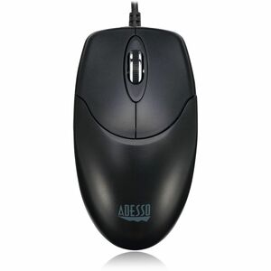 Adesso iMouse M6-TAA Full-size Mouse - USB Type C - Optical - 3 Button(s) - Black - TAA Compliant - Cable - 1000 dpi - Scr