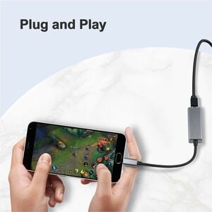 Adesso AUH-5000 Gigabit Ethernet Adapter for Mac, Notebook, Desktop Computer, Tablet, Smartphone, Switch, iPhone - 1000Bas