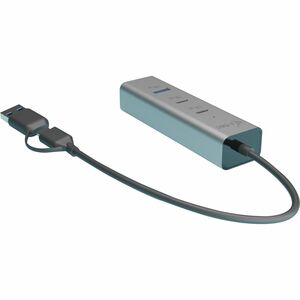 i-tec USB Hub - USB Type A, USB Type C - 640 MB/s - Keyboard, Mouse, Flash Drive - 5 Total USB Port(s) - PC, Mac