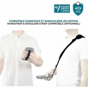 MOBILIS Protech Rugged Case for Zebra Mobile Computer - Black - Shock Resistant, Scratch Resistant, Dust Resistant, Drop R