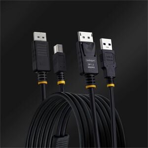 StarTech.com 1.83 m KVM Cable - 1 - Cable for KVM Switch - First End: 1x Displayport 1.2 Digital Audio/Video - Male, 1x 9-