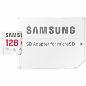 Samsung PRO Plus MB-MD128S 128 GB Class 10/UHS-I (U3) V30 microSDXC - 1 - 180 MB/s Read - 130 MB/s Write