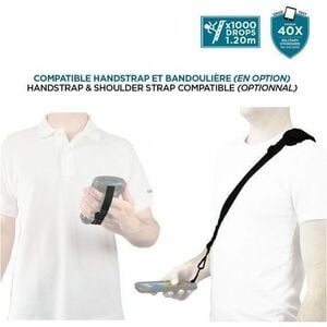 MOBILIS Protech Rugged Case for Zebra Mobile Computer - Black - Shock Resistant, Scratch Resistant, Dust Resistant, Drop R