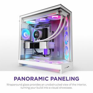 NZXT H9 Flow CM-H92FW-P1 Computer Case - ATX Motherboard Supported - Mid-tower - Glass, Tempered Glass, Steel, Galvanized 