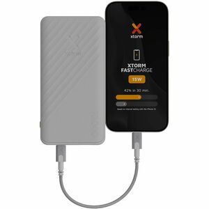 Xtorm Go2 Power Bank - Ash White - 10000 mAh - 15 W - Ash White