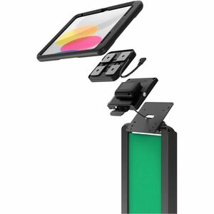Compulocks PowerMove Suporte para tablet PC - Até 27,7 cm (10,9") Suporte de ecrã - Piso, Freestanding - Alumínio - Preto