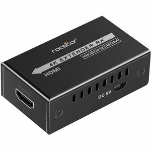 Rocstor TrueReach Video Extender Transmitter/Receiver - 196.85 ft Range - 2 x Network (RJ-45) - 2 x USB - 1 x HDMI Out - 1
