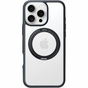 TORRAS Ostand R Fusion Hülle für Apple iPhone 16 Pro Max Smartphone - Schwarz - Fingerabdruckresistent, Staubfest, Rutschf