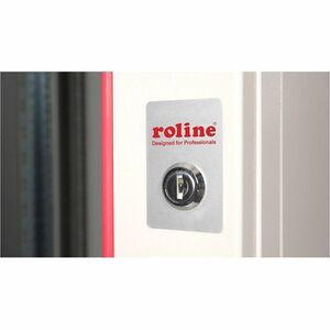 Roline 9U Wandmontierbar Geschlossener Schrank Rackschrank für Networking450 mm Rack Depth - Hellgrau - Glas, Stahl, Blech