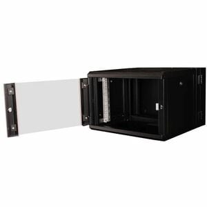 Roline 7U Wandmontierbar Geschlossener Schrank Rackschrank für Networking450 mm Rack Depth - Schwarz - Stahl, Glas, Blech 