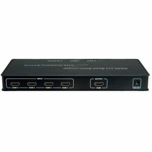 Roline HDMI-Switcher - Schwarz - 4 x Inputs - 1 x Ausgänge - 4 x HDMI Ein - 1 x HDMI Aus - TV, Monitor, Blu-ray-Disc-Playe