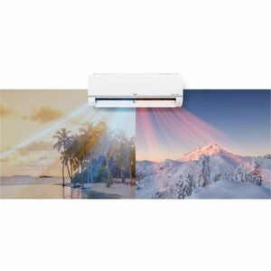 Aire acondicionado de pared LG DUALCOOL VM182H9 con Motor inversor digital - Blanco, Negro - Refrigerador, Calentador - 18