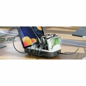 Alogic Powerfin 100 W Charging Station - 1 Pack - Universal Adapter - 10 USB Type-C - For Desktop PC, Mobile Device - 120 