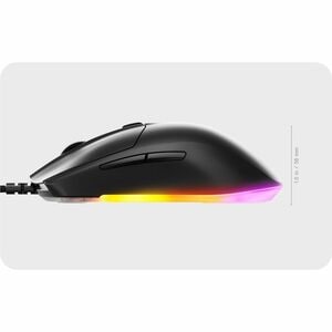 SteelSeries Rival 3 Gen 2 Gaming Mouse - TrueMove Core - Cable - Black - 8500 dpi - 6 Button(s) - Right-handed