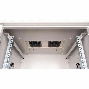 Roline 7U Wall Mountable, Pole Mountable Enclosed Cabinet Rack Cabinet for Networking535 mm Rack Depth - Light Grey - Stee