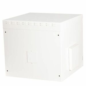 Roline 9U Wall Mountable, Pole Mountable Enclosed Cabinet Rack Cabinet for Networking535 mm Rack Depth - Light Grey - Stee